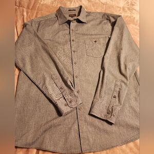 NWOT Rodd & Gunn 100% Cotton Woven In Italy Men's Gray Button-Up Shirt Size 2x